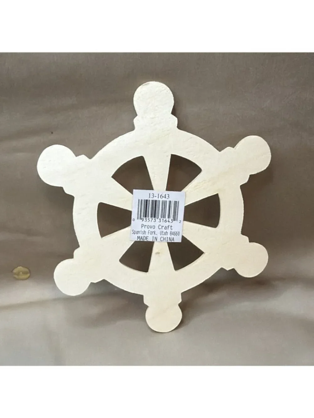 Provo Craft Unfinished Wood Ship Wheel Cutouts 5